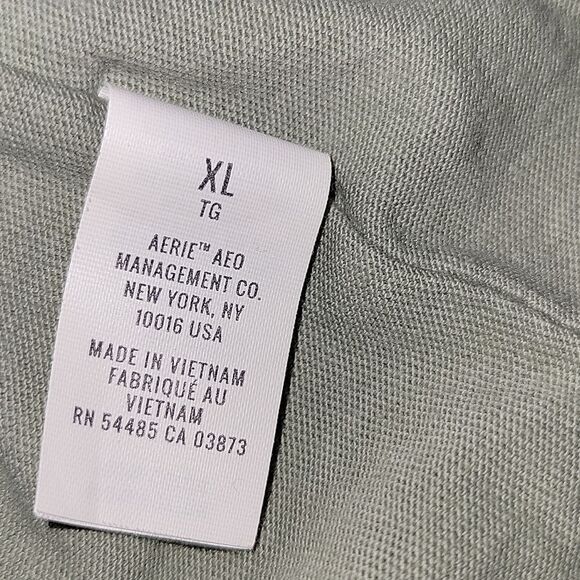 Aerie sage tiered Distressed mini skirt XL - Picture 5 of 7